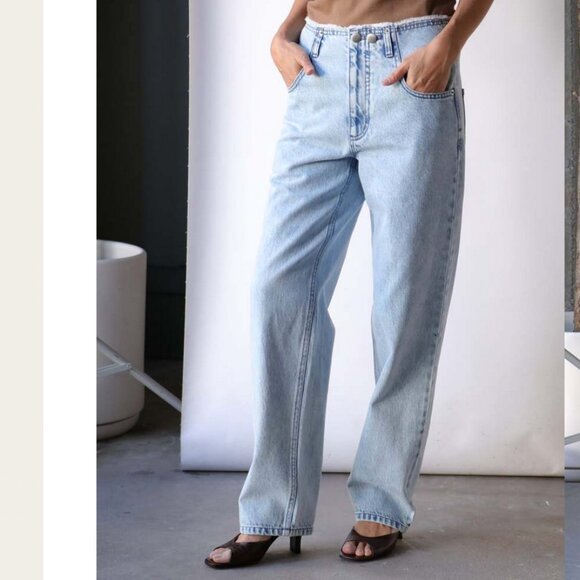 Tibi Acid Iceberg Denim Newman Jean - Picture 1 of 2
